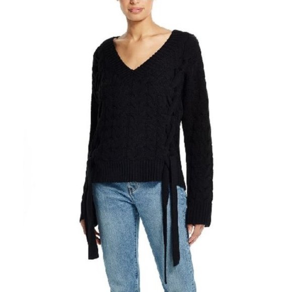 Weatherproof Vintage Side Tie Sweater - Picture 2 of 6